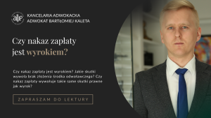 Czy nakaz zapłaty jest wyrokiem