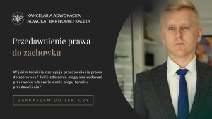 Przedawnienie prawa do zachowku